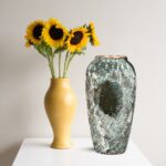 4-SOGA 35x17cm Green Large Ceramic Flower Vase Elegant Living Room Home Decor