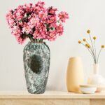 5-SOGA 35x17cm Green Large Ceramic Flower Vase Elegant Living Room Home Decor