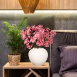 4-SOGA 21x22cm Plain White Small Ceramic Flower Vase Elegant Living Room Home Decor