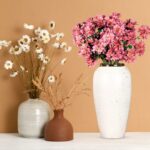 3-SOGA 35x17cm Plain White Large Ceramic Flower Vase Elegant Living Room Home Decor