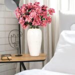 7-SOGA 35x17cm Plain White Large Ceramic Flower Vase Elegant Living Room Home Decor