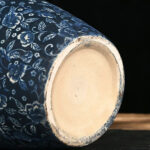4-SOGA 35x17cm Blue with White Mini Floral Large Ceramic Flower Vase Elegant Living Room Home Decor