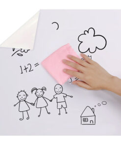 1-SOGA 45cmx500cm Clear Dry Erase Adhesive Whiteboard Wall Surface Peel Sticker Sheet