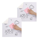 1-SOGA 2X 45cmx1000cm Clear Dry Erase Adhesive Whiteboard Wall Surface Peel Sticker Sheet