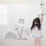 3-SOGA 45cmx500cm Clear Dry Erase Adhesive Whiteboard Wall Surface Peel Sticker Sheet