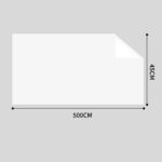 4-SOGA 45cmx500cm Clear Dry Erase Adhesive Whiteboard Wall Surface Peel Sticker Sheet