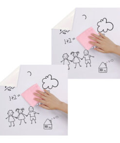 1-SOGA 2X 60cmx500cm Clear Dry Erase Adhesive Whiteboard Wall Surface Peel Sticker Sheet