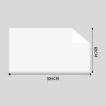 4-SOGA 2X 60cmx500cm Clear Dry Erase Adhesive Whiteboard Wall Surface Peel Sticker Sheet