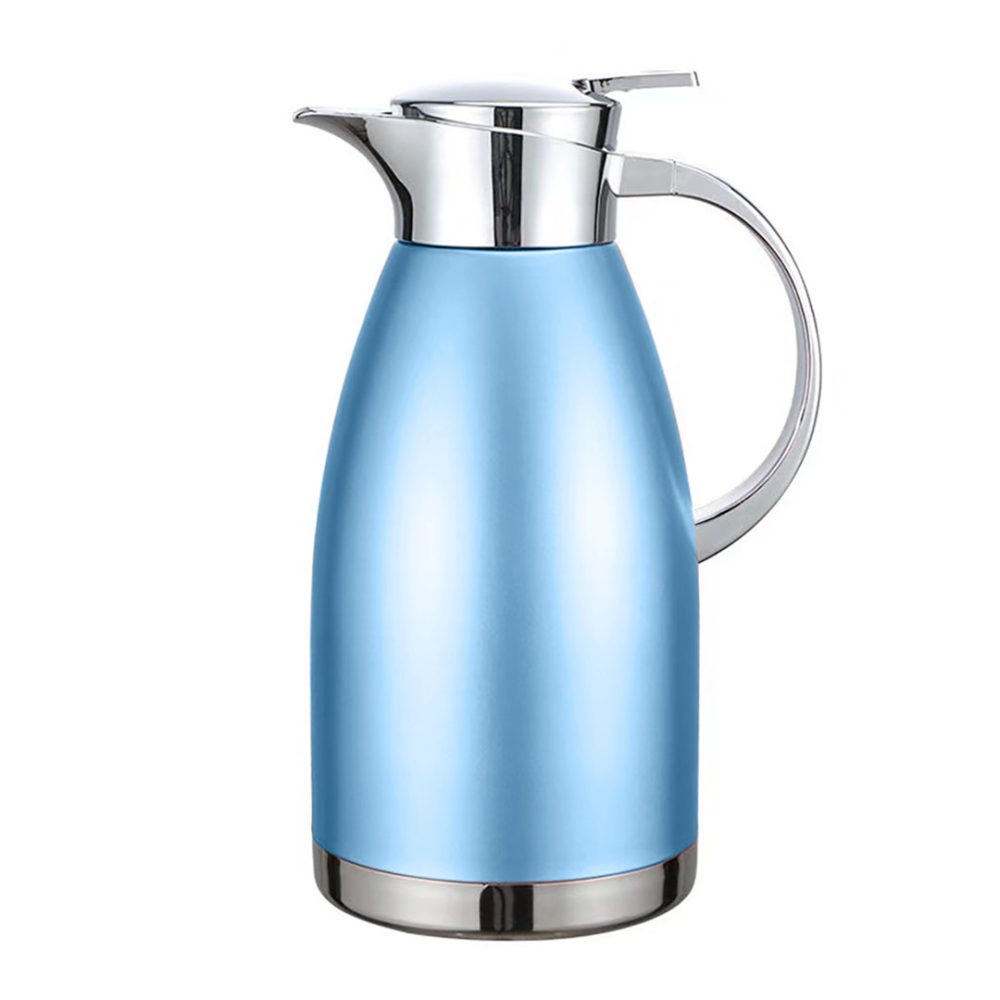 1-Soga 1.8L Blue Color 3-Layer Vacuum Insulated Stainless Steel Flask  Ideal for Home and Office