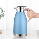 4-Soga 1.8L Blue Color 3-Layer Vacuum Insulated Stainless Steel Flask  Ideal for Home and Office