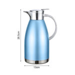 6-Soga 1.8L Blue Color 3-Layer Vacuum Insulated Stainless Steel Flask  Ideal for Home and Office