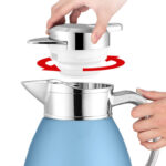 7-Soga 1.8L Blue Color 3-Layer Vacuum Insulated Stainless Steel Flask  Ideal for Home and Office