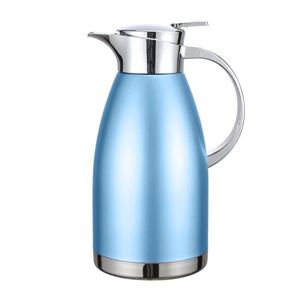 1-Soga 1.8L Blue Color 3-Layer Vacuum Insulated Stainless Steel Flask  Ideal for Home and Office