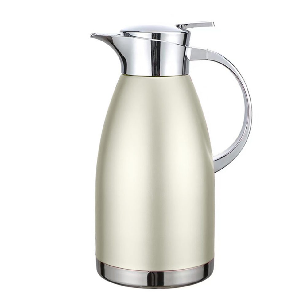 1-Soga 1.8L GoldColor 3-Layer Vacuum Insulated Stainless Steel Flask  Ideal for Home and Office