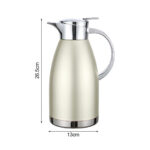 6-Soga 1.8L GoldColor 3-Layer Vacuum Insulated Stainless Steel Flask  Ideal for Home and Office