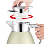 7-Soga 1.8L GoldColor 3-Layer Vacuum Insulated Stainless Steel Flask  Ideal for Home and Office