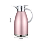 6-Soga 1.8L Rose Color 3-Layer Vacuum Insulated Stainless Steel Flask  Ideal for Home and Office