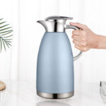 4-Soga 2.3L Blue Color 3-Layer Vacuum Insulated Stainless Steel Flask  Ideal for Home and  Office