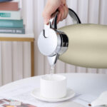 5-Soga 2.3L Gold Color 3-Layer Vacuum Insulated Stainless Steel Flask  Ideal for Home and office