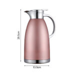 6-Soga 2.3L Rose Color 3-Layer Vacuum Insulated Stainless Steel Flask  Ideal for Home and office Office