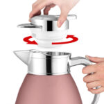 7-Soga 2.3L Rose Color 3-Layer Vacuum Insulated Stainless Steel Flask  Ideal for Home and office Office