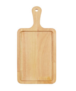 1-SOGA 35cm Rectangle Premium Wooden Oak  Food Serving Tray Charcuterie Board Paddle Home Decor