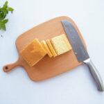 7-SOGA 2X 26cm Brown Rectangle Wooden Serving Tray Chopping Board Paddle with Handle Home Decor