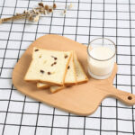 8-SOGA 2X 26cm Brown Rectangle Wooden Serving Tray Chopping Board Paddle with Handle Home Decor