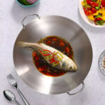 4-SOGA 47cm Stainless Steel Kitchen Cooking Wok with 2 Sturdy Handles
