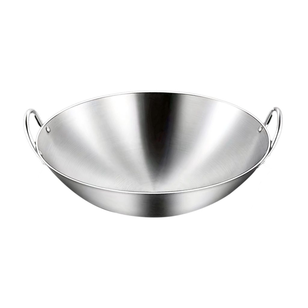 1-SOGA 50cm Stainless Steel Kitchen Cooking Wok with 2 Sturdy Handles