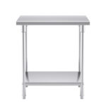 2-SOGA 80*70*85cm Commercial Catering Kitchen Stainless Steel Prep Work Bench