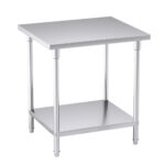 1-SOGA 80*70*85cm Commercial Catering Kitchen Stainless Steel Prep Work Bench