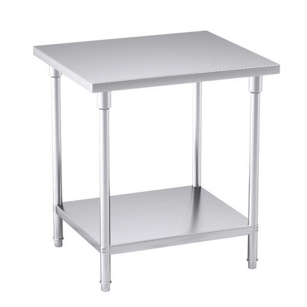 1-SOGA 80*70*85cm Commercial Catering Kitchen Stainless Steel Prep Work Bench
