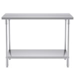 2-SOGA 120*70*85cm Commercial Catering Kitchen Stainless Steel Prep Work Bench