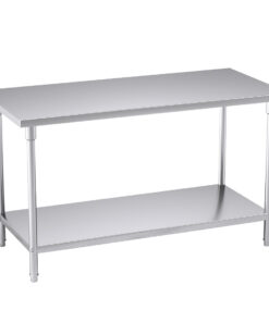 1-SOGA 150*70*85cm Commercial Catering Kitchen Stainless Steel Prep Work Bench