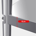 5-SOGA 150*70*85cm Commercial Catering Kitchen Stainless Steel Prep Work Bench