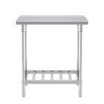 2-SOGA 80*70*85cm Commercial Catering Kitchen Stainless Steel Prep Work Bench