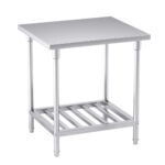 1-SOGA 80*70*85cm Commercial Catering Kitchen Stainless Steel Prep Work Bench