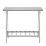 2-SOGA 100*70*85cm Commercial Catering Kitchen Stainless Steel Prep Work Bench
