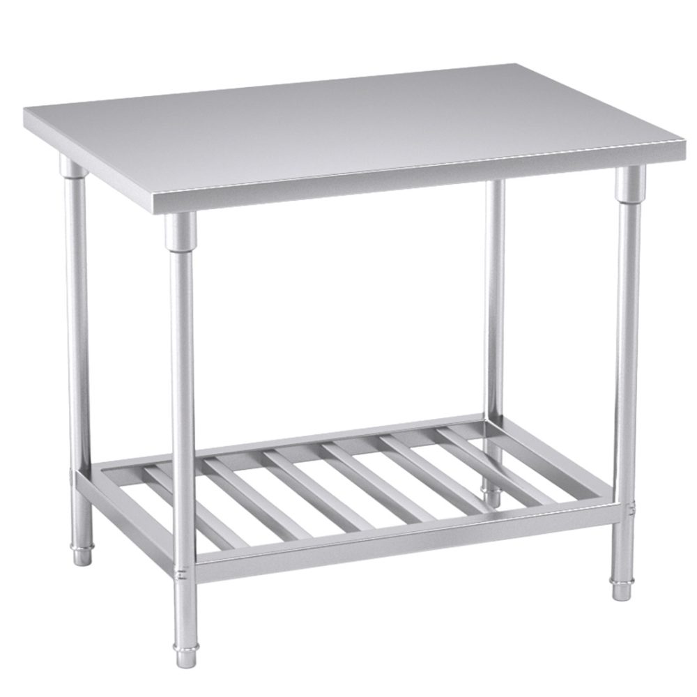 1-SOGA 100*70*85cm Commercial Catering Kitchen Stainless Steel Prep Work Bench