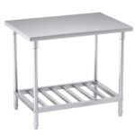 1-SOGA 100*70*85cm Commercial Catering Kitchen Stainless Steel Prep Work Bench