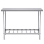 2-SOGA 120*70*85cm Commercial Catering Kitchen Stainless Steel Prep Work Bench