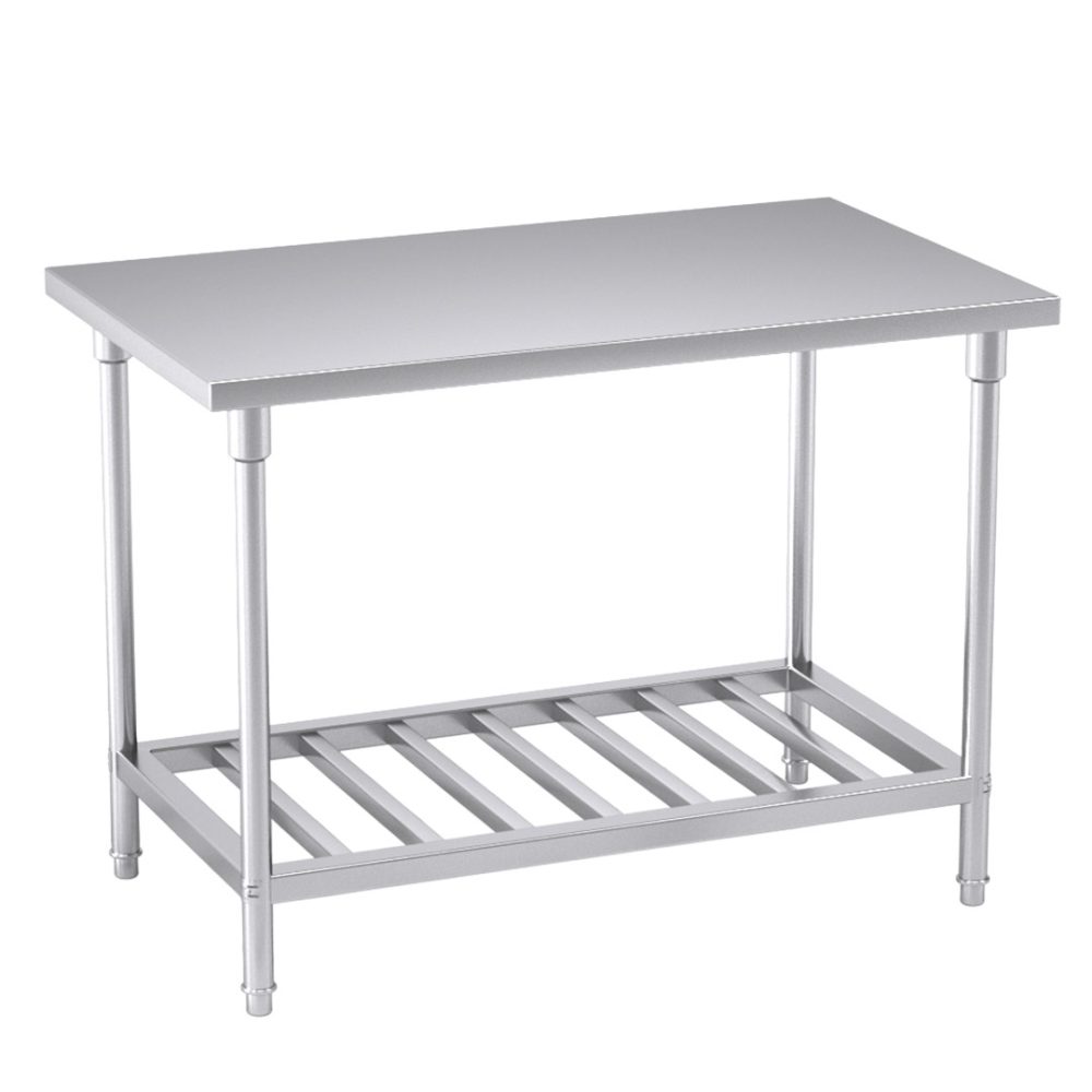 1-SOGA 120*70*85cm Commercial Catering Kitchen Stainless Steel Prep Work Bench