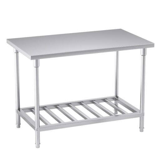 1-SOGA 120*70*85cm Commercial Catering Kitchen Stainless Steel Prep Work Bench