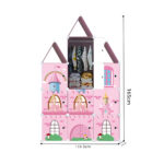 5-SOGA 10 Cubes DIY Castle Print Portable Wardrobe Divide-Grid Modular Storage Organiser Foldable Closet