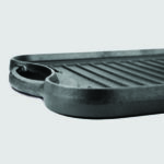 8-SOGA 50.8cm Cast Iron Ridged Griddle Hot Plate Grill Pan BBQ Stovetop