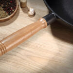 4-SOGA 31cm Commercial Cast Iron Wok Round Bottom FryPan Home Cooking Skillet
