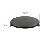 6-SOGA 33CM Reversible Round Cast Iron Crepes Pan Baking Cookie Pancake Pizza Bakeware