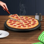 7-SOGA 33CM Reversible Round Cast Iron Crepes Pan Baking Cookie Pancake Pizza Bakeware
