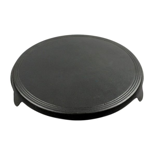 1-SOGA 33CM Reversible Round Cast Iron Crepes Pan Baking Cookie Pancake Pizza Bakeware